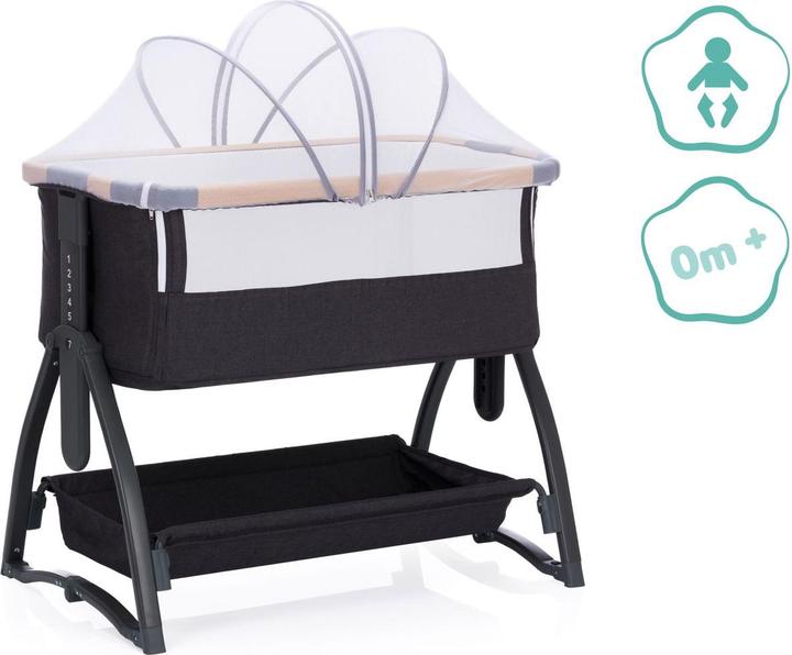 Produktbild Fillikid Beistellbett Scandic grau melange