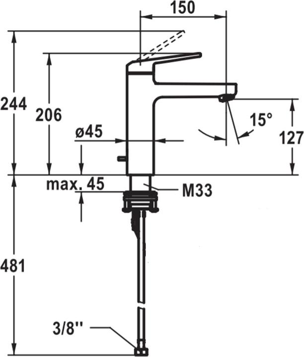 Actual product image KWC Washbasin mixer