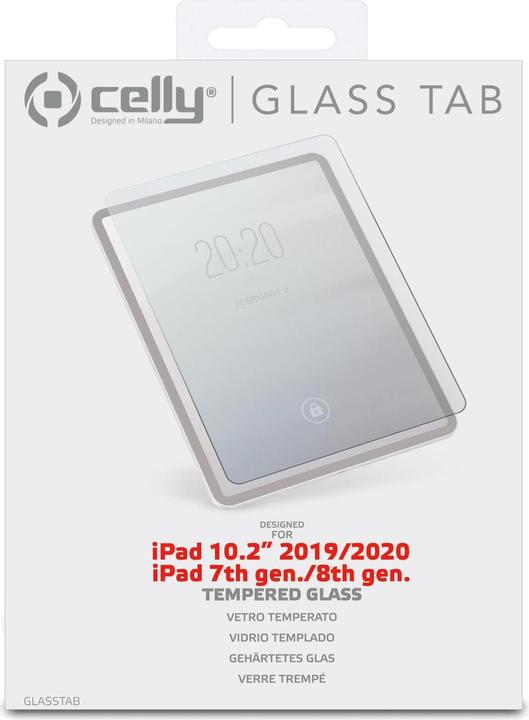 Produktbild Celly Glasstab (1 Stück, iPad 7, iPad 8, iPad 10.2)