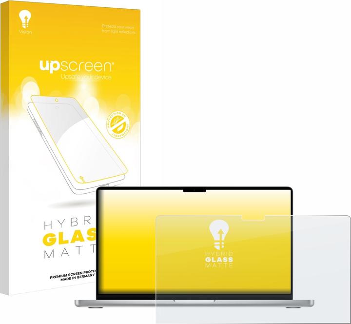 Actual product image upscreen Protective glass screen protector Display protection Glass armour foil matt (14")