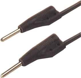 Hirschmann INJECTION-MOULDED MEASURING LEAD 2mm 25cm / BLACK (MVL 2/25)