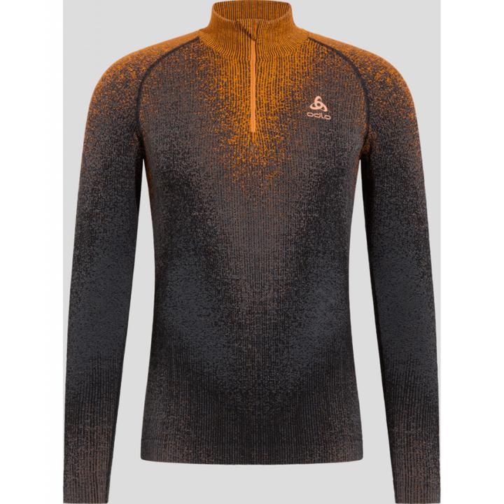 Actual product image Odlo BL TOP turtle neck l/s half zip BLACKCOM (S)