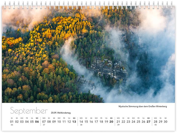 Produktbild Kalender Schsische Schweiz kompakt 2026 (21 x 15 cm, Deutsch)