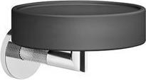 Actual product image Gessi Anello, soap dish matt black for wall mounting, 63702