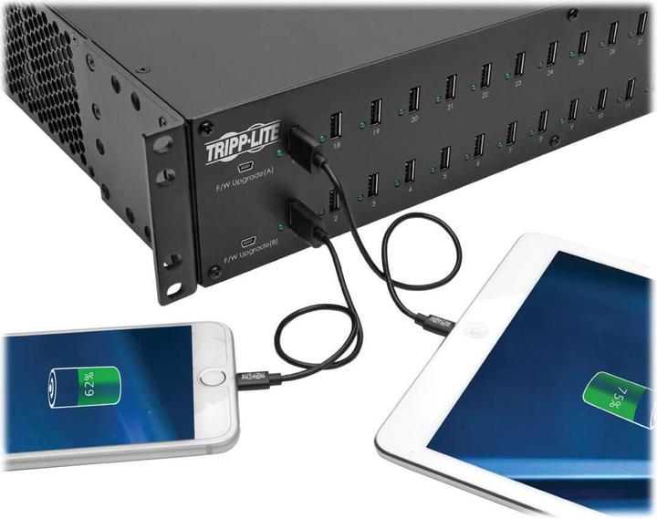 Image du produit Eaton Station de charge USB 32 ports avec synchronisation 230V 5V 80A 400W USB Charger Output 2U Rac (400 W)