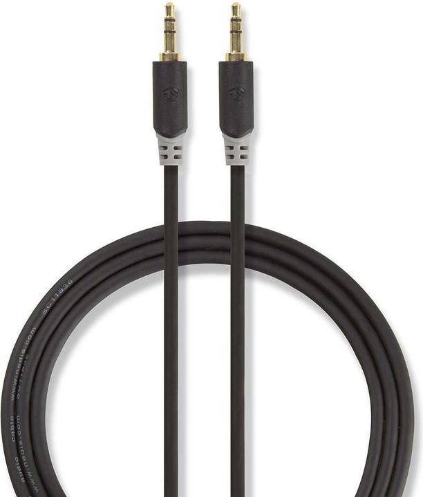 Produktbild Nedis Audiokabel Stereo Klinkenstecker 3.5 mm (0.50 m, 3.5mm Klinke (AUX))