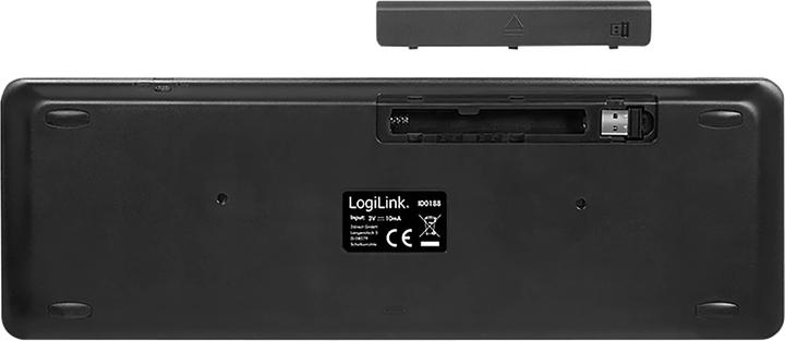 Immagine prodotto LogiLink Tastiera wireless con touchpad, 2,4 GHz, nero (DE, Senza fili)