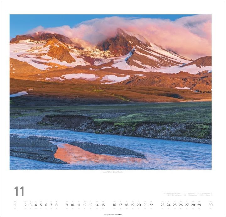 Produktbild Island Kalender 2026 - Insel aus Feuer und Eis (48 x 46 cm, Deutsch)