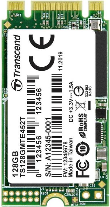 Immagine prodotto Transcend SSD interno M.2 PCIe NVMe 2242 MTE452T (128 GB, M.2 2242)