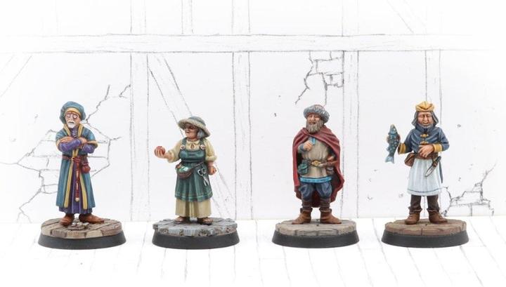 Produktbild Tabletop-Art Townsfolk Miniatures - Merchants Set 2 (4) (Kunststoff)