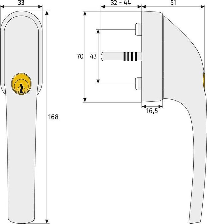 Image du produit Abus FG300 W AL0125