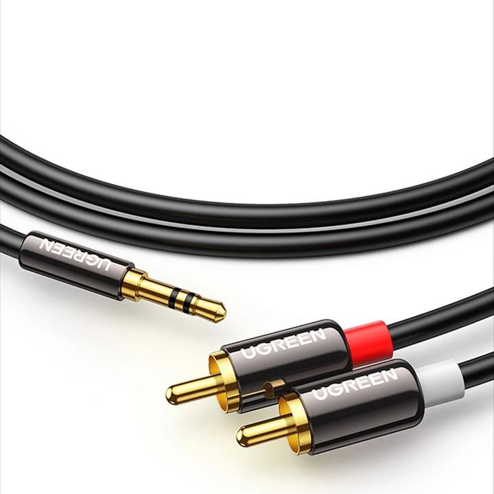 Produktbild Ugreen Kabel jack na 2RCA (Cinch) 3,5mm 1m (černý) (1 m)