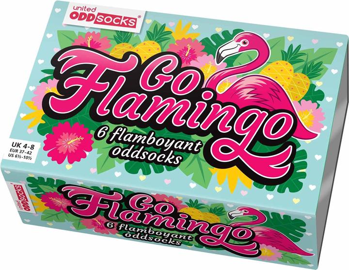 Actual product image United Oddsocks Go Flamingo (pack of 3, 37 - 42)