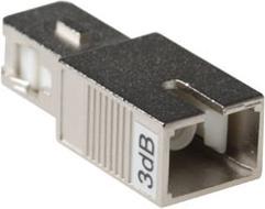 Actual product image SC Fiber optic attenuator 3 dB. Attenuation: 3 dB Sc optical attenuator 3db