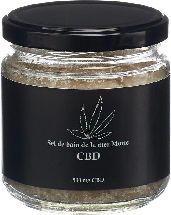 Actual product image Swiss CannaMed Dead Sea Salt with CBD (350 ml, Bath truffles)