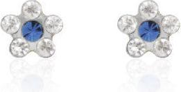 Produktbild Studex Sensitive Ohrstecker Daisy Kristall Saphir (Edelstahl)