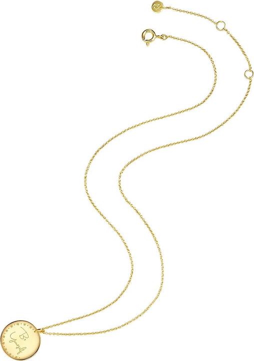 Image du produit Glanzstücke München Femmes argent sterling or jaune 45,0 cm chaîne de base + 5,0 cm d'extension - 28453 (Argent Sterling, 45 - 50 cm)