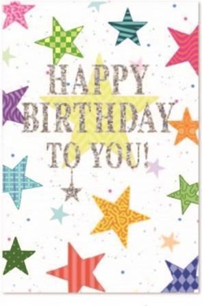 Produktbild Simon Elvin Stern Grusskarte Happy Birthday To You 6erPack Karton (6 Stk.)