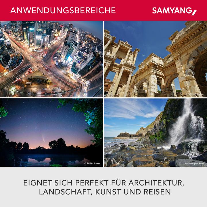 Produktbild Samyang 12mm f/2 NCS CS Fujifilm XF (Fujinon XF, APS-C / DX)