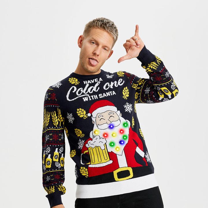 Image du produit Christmas Sweats Have a Cold One With Santa LED (M)