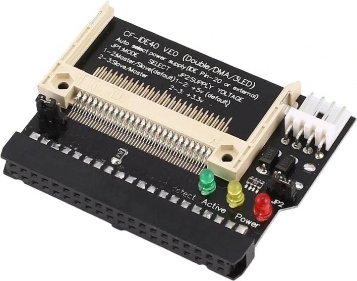 Image du produit PowerGuard Adaptateur CF vers IDE 40 broches pour disques durs IDE sur cartes mères