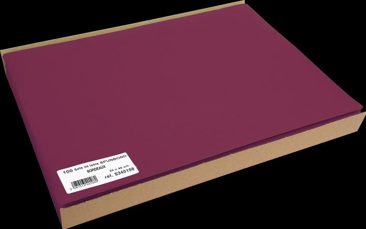 PROnappe Einweg-Tischset Spunbond, 400 x 300 mm, bordeaux (1 Stk., 30 x 40 cm)