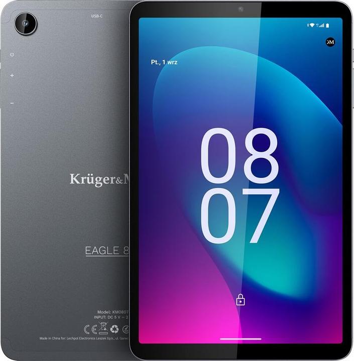 Krüger&Matz KM0807 (4G, 8", 64 GB, Schwarz)