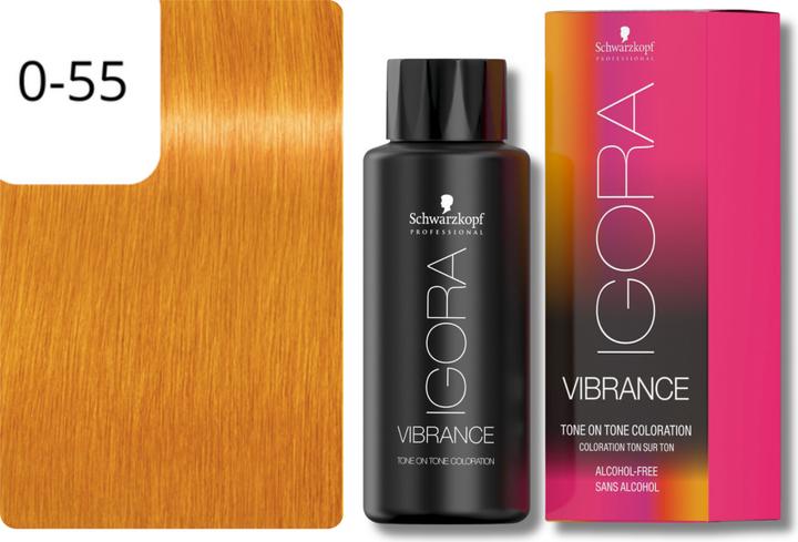 Image du produit Schwarzkopf Professional Coloration pour cheveux IGORA Vibrance NOUVEAU (0-55 Concentré d'or concentré)