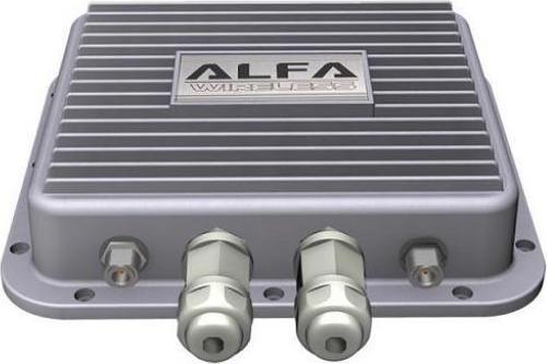 Actual product image Alfa Network AWAP02O-2E4N - IP67 Outdoor Enclosure, 2x Ethernet, 4x N female connectors
