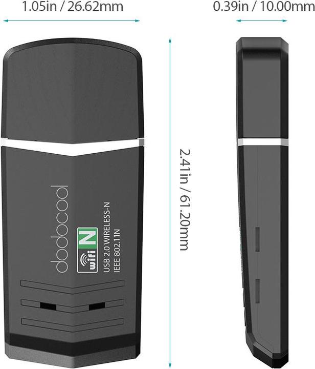 Actual product image Dodocool USB adapter (USB 2.0)