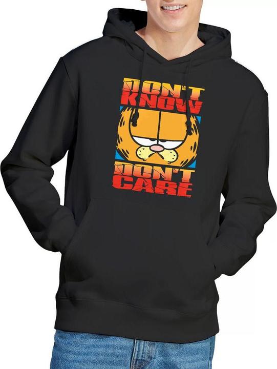 Immagine prodotto Garfield Don't Know Don't Care Felpa con Cappuccio Uomo (XL)