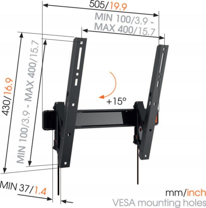 Actual product image Vogels Wall 3215 (Wall, 55", 30 kg)