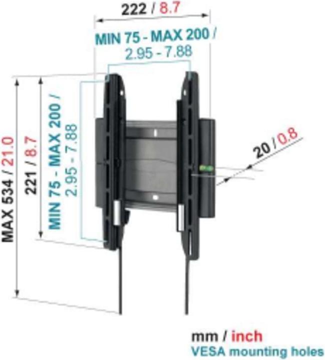 Immagine prodotto Vogels Efw 8105 (Muro, 40", 20 kg)