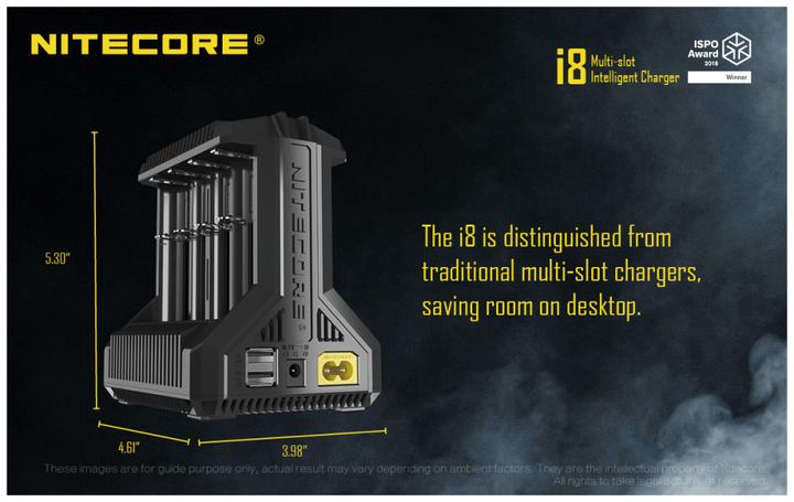 Actual product image Nitecore i8 (1 pcs., AA, Chargers without battery)