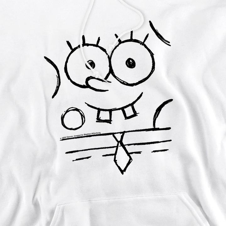 Immagine prodotto Spongebob Squarepants Felpa con Cappuccio Schizzo del Sorriso Uomo (S)