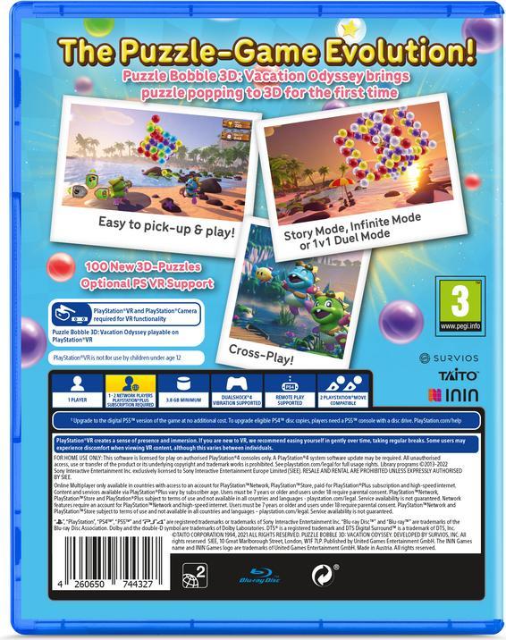 Image du produit ININ Games Puzzle Bobble 3D : L'Odyssée des Vacances (PS4)