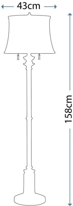 Produktbild Elstead Lighting Stateroom Stehleuchte E27 2-fach Antikes Nickel (E27)