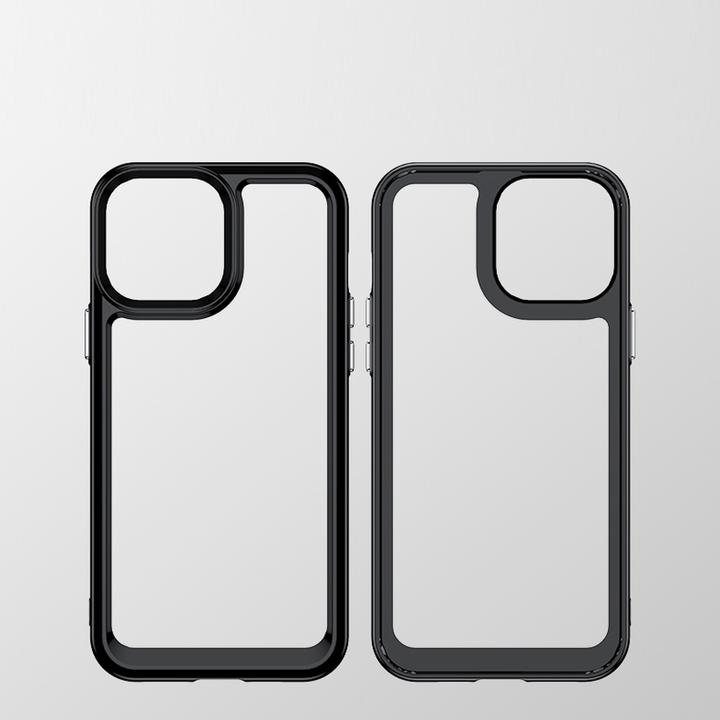 Image du produit Hurtel Outer Space Case Case pour iPhone 12 Pro Max Hard Cover avec Gel Frame Rouge (Apple iPhone 12 Pro Max)