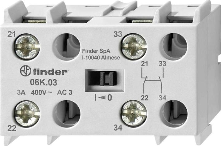 Actual product image Finder Auxiliary switch block