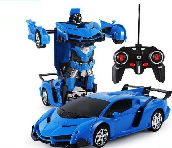 Produktbild Lean Toys Auto Robot Transformers 2in1 R/C blau