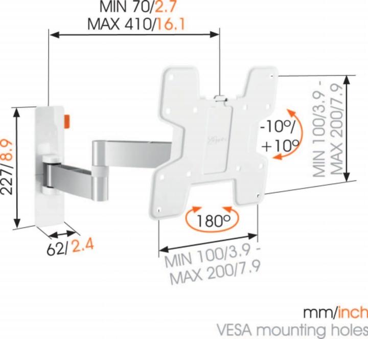 Immagine prodotto Vogels Parete 3145 (Muro, 40", 15 kg)
