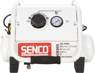 Produktbild Senco AC8305 Compressor - Geluidsarm - 350W - 9 bar - 5L - 33L/m (9 Bar, 5 l)