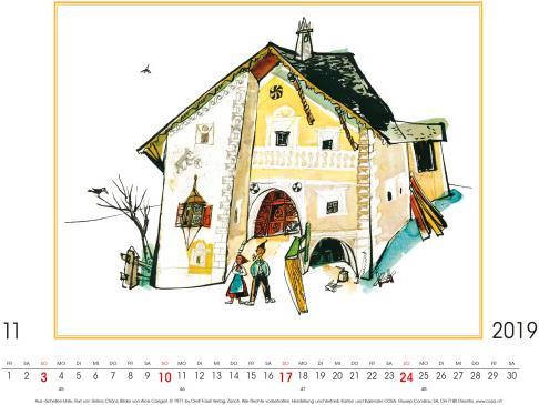 Produktbild Cosa Bildkalender Alois Carigiet