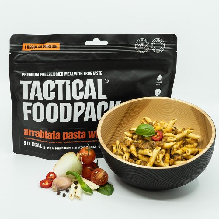 Tactical Foodpack Arrabiata Pasta mit Hähnchen (115 g)