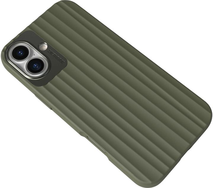 Actual product image Nudient Back Cover Bold MagSafe iPhone 16 Plus Olive Green (Apple iPhone 16 Plus)