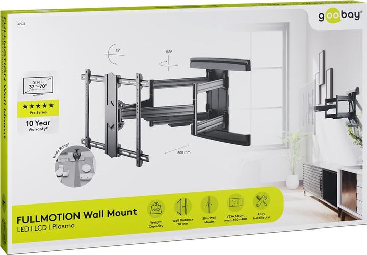 Actual product image Goobay Per Fullmotion (Wall, 70", 70 kg)
