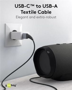 Actual product image Goobay USB A – USB C (1 m, USB 2.0, 60 W)