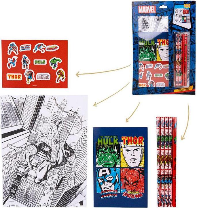 Produktbild Papierwaren-Set The Avengers Blau