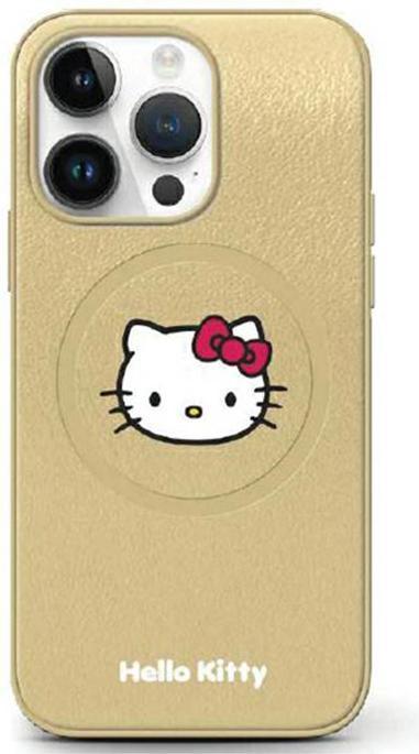 Image du produit Hello Kitty HKHMP14SPGHCKD iPhone 14 6.1" złoty/or hardcase cuir Kitty Head MagSafe (Apple iPhone 14)