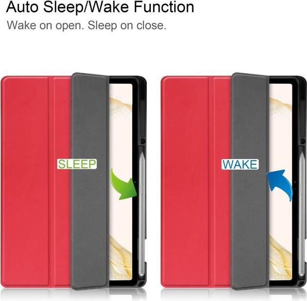 Actual product image MU Classic Triple foldable leather cover (Galaxy Tab S8+)